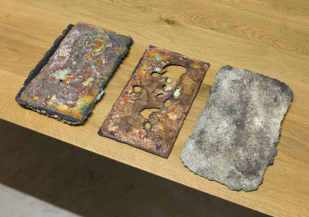Spring#12 2016
Sands, silice, bronze, pigments
24 x 15 x 1 cm. each
