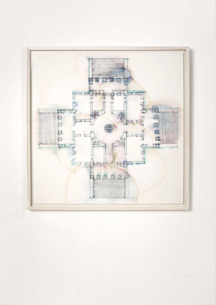 La Rotonda, Vicenza (Andrea Palladio)
elaborate paiper, ink, wood frame
75 x 75 x 3 cm.
