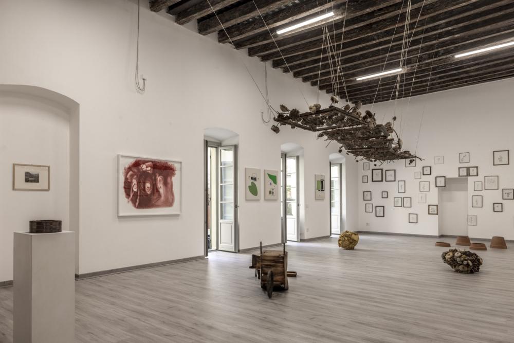 Vista della mostra collettiva L'Italia è un giardino