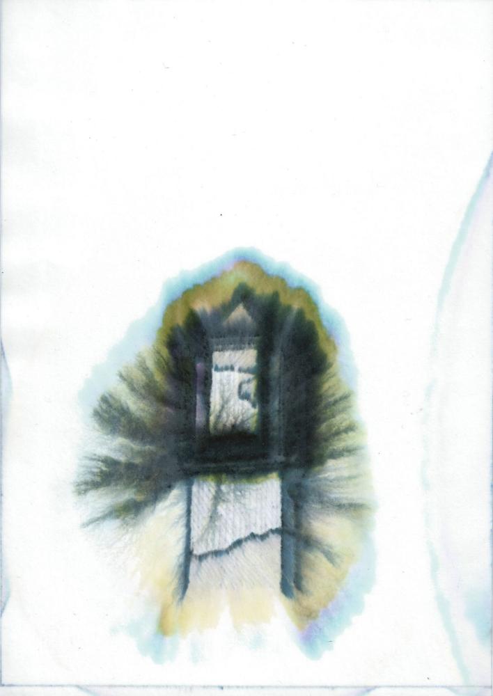 Camino Veneziano (serie Cammini Veneziani), 2018, disegno a vapore, 21,3×29,7cm.