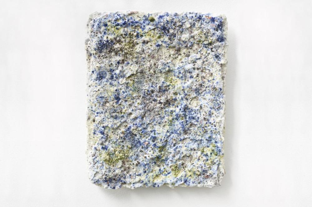 Winter#2 2018
Silice, quartz, corindon, iron, oxids, pigments 
30 x 24 x 1,5 cm.